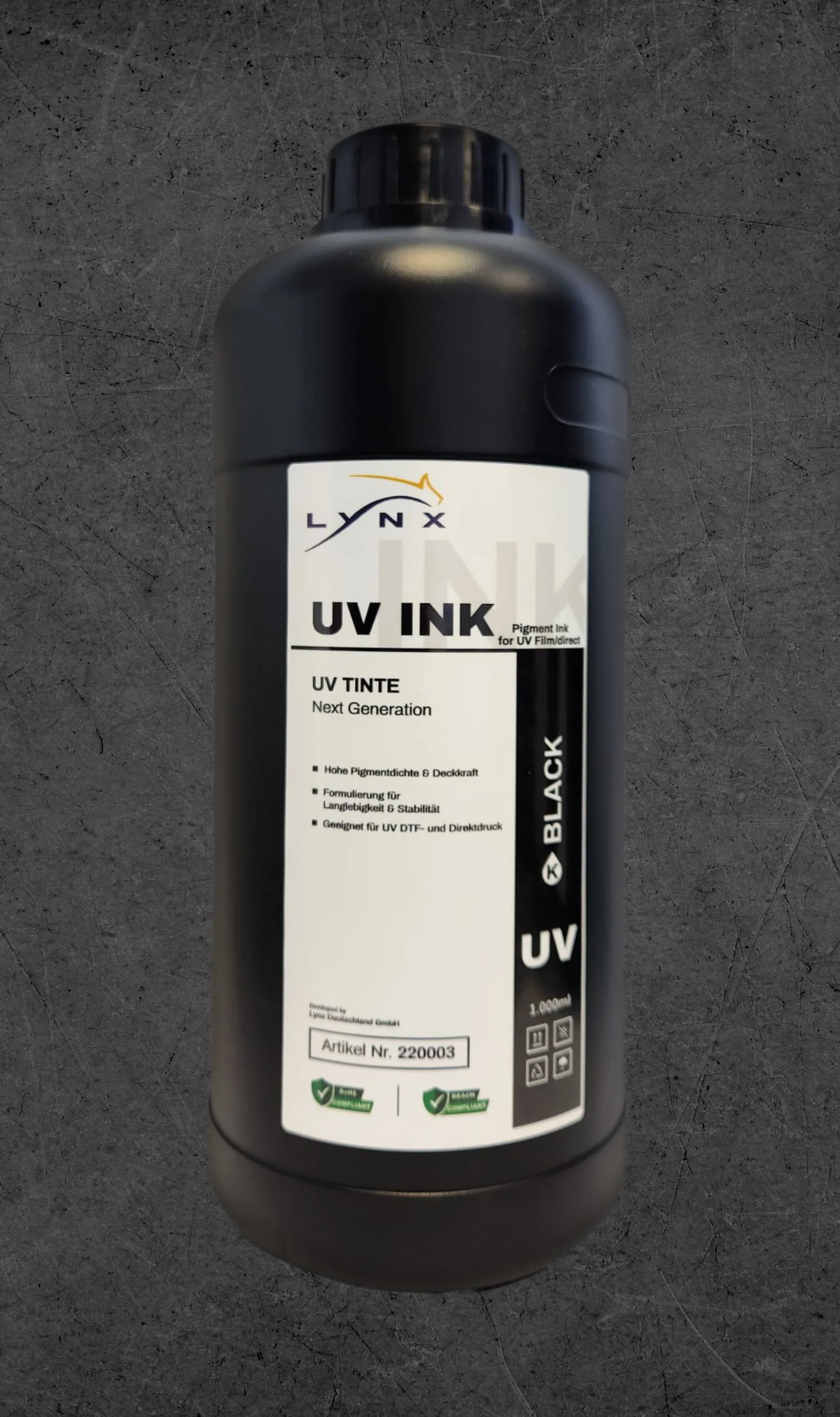 UV Tinte Black 1Kg
